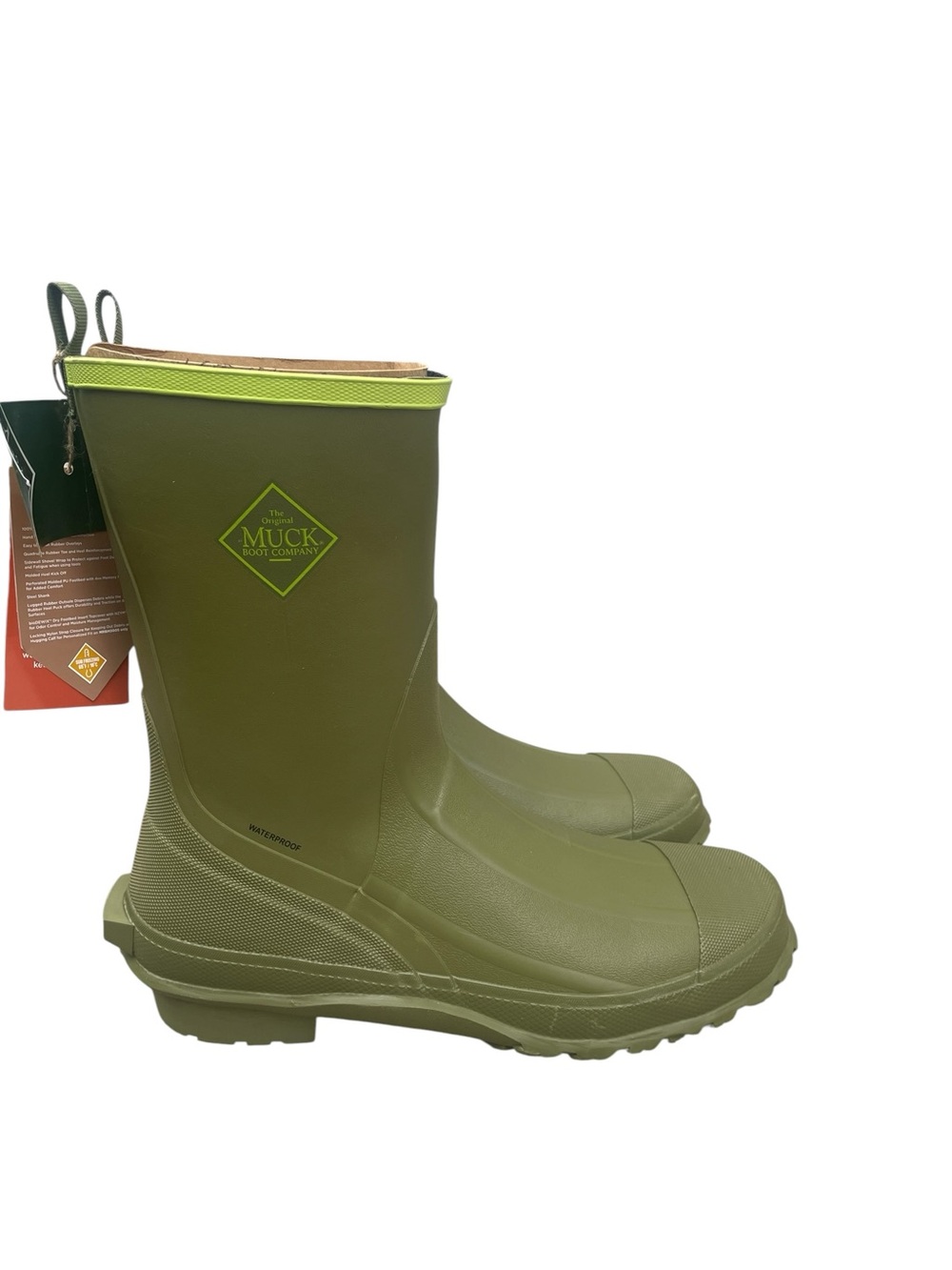 The‎ Muck Boot Company Men’s Harvester 12” Rubber Boot, Olive, Size 13, NIB